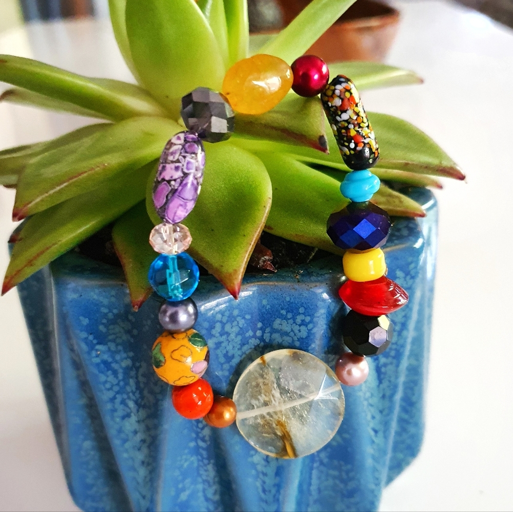 Multicolor Gemstones Stretch Bracelet